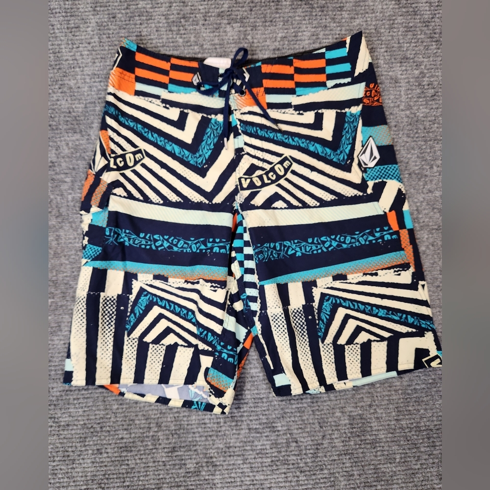 Volcom Boardies Pure Function V2S 2Way Stretch Board Shorts Mens 33 Colorful